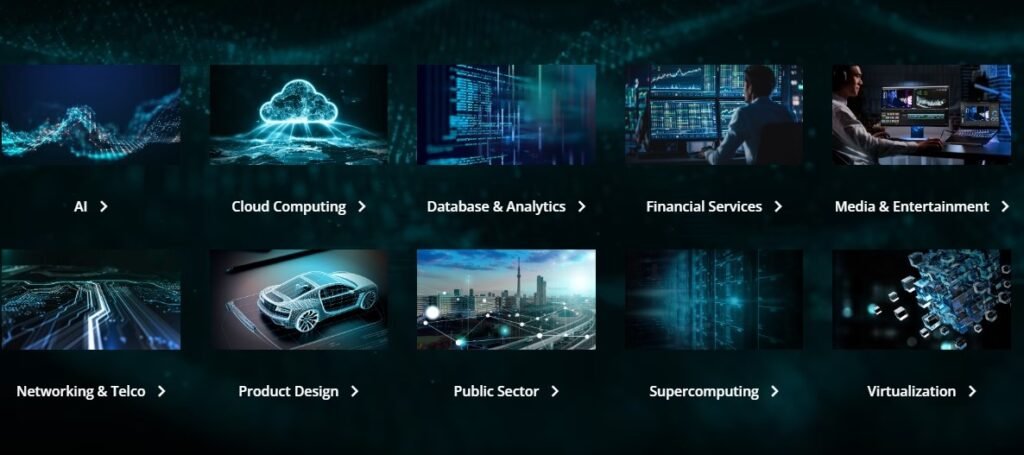 AMD EPYC 9005 Series Processors, Applications, Cloud Computing, Database & Analytics, Financial Services, Networking